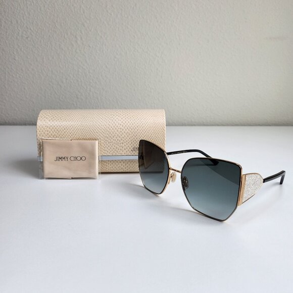JIMMY CHOO RIVER/S 2M29O WOMEN'S LUXURY SUNGLASSES - Picture 1 of 8